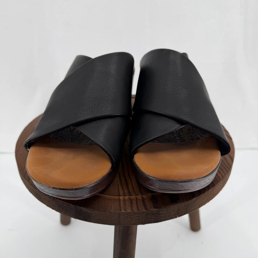 B.O.C. Womens Jenny Wedge Sandals in Black Size 11 Wedge Heel Platform Boho - Picture 6 of 8